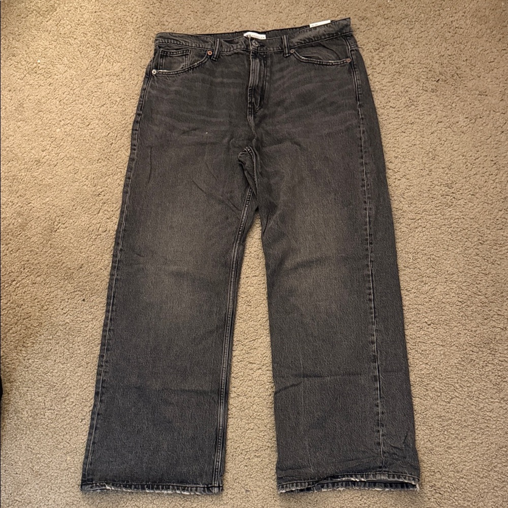 Zara Charcoal Relaxed Pants